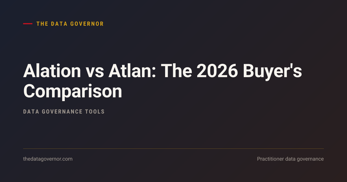 Cover image — Alation vs Atlan: The 2026 Buyer's Comparison