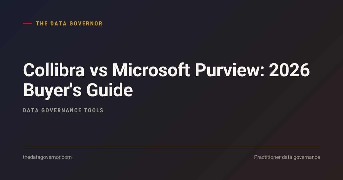 Cover image — Collibra vs Microsoft Purview: 2026 Buyer's Guide