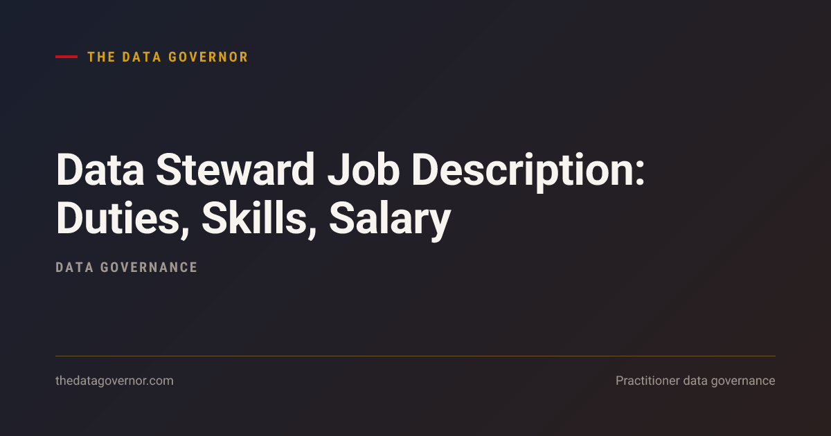 Cover image — Data Steward Job Description: Duties, Skills, Salary