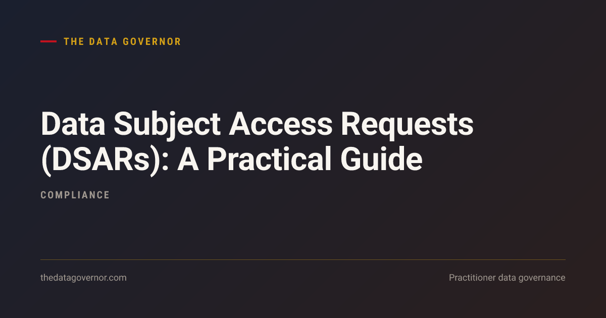 Cover image — Data Subject Access Requests (DSARs): A Practical Guide